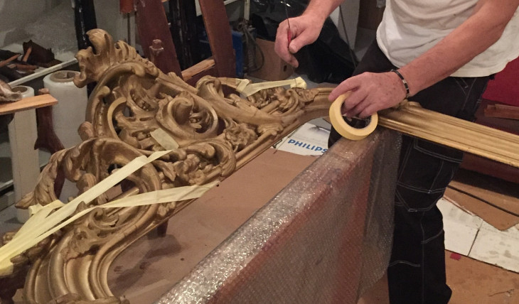 RESTORATION OF MIRROR FRAME