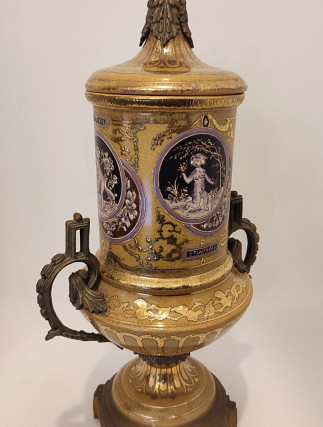 Ceramic Urn Jar Lid Vase