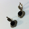 Earrings Silver Onix