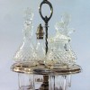 Condiment Set Silver & Crystal