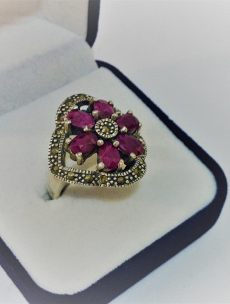 Silver Ring Ruby