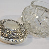 Crystal Sugar Bowl with Silver Lid