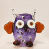 Owl figure of glass
