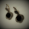 Earrings Silver Onix