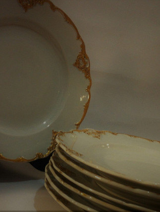 Antique Meissen Dinner Plates