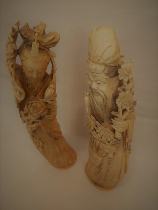 Pair of Ivory Figures