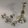 Antique Silver Candle Holder