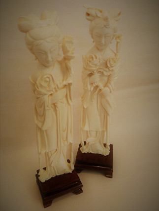Two Ivory Figures