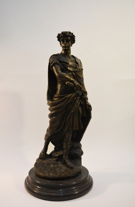 Antique Bronze Sculpture Of Caesar 