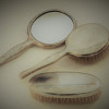 Silver Brushes & Mirror