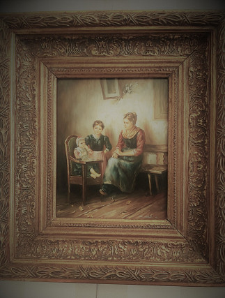 Painting "Feeding the Baby"