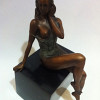 Sitting Nude Female Sculpture