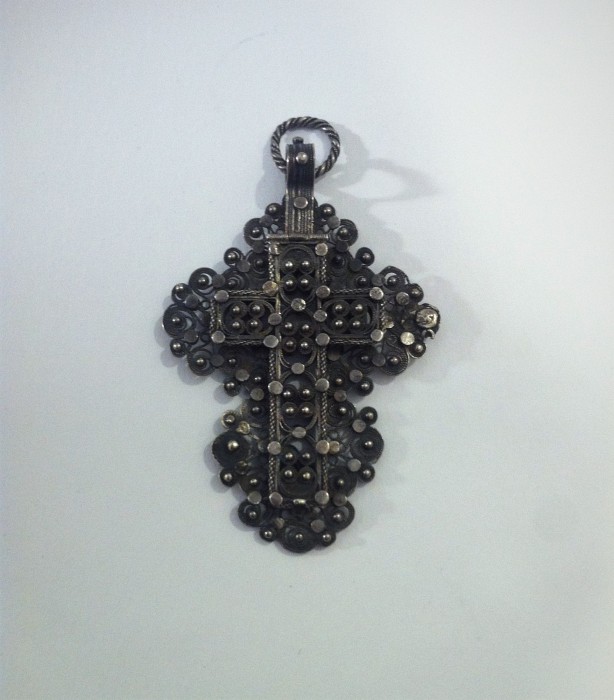Antique Filigree Silver Cross Reliquary | Antik Spalato Shop