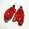 Earrings Coral Silver