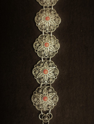 Filigree silver bracelet
