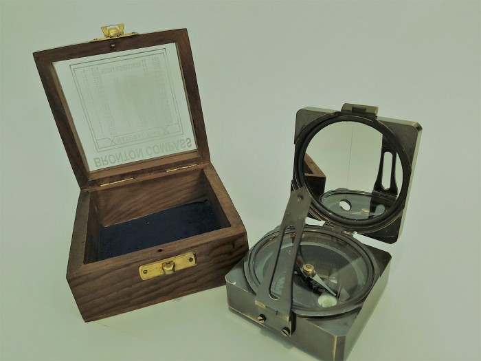 Compass with box
