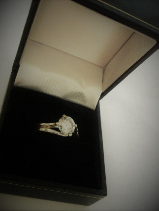Moissanite Engagement Ring