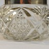 Crystal Sugar Bowl with Silver Lid