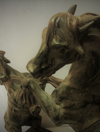 Bronze Horses Sculpture