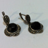 Earrings Silver Onix