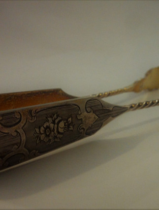 Silver Ice Tong
