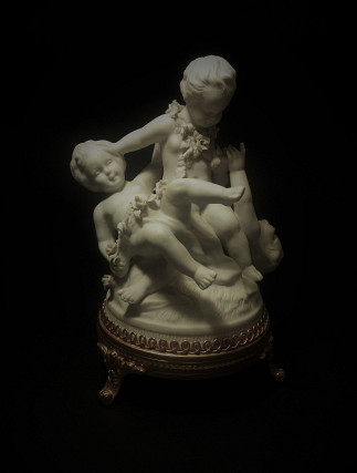 Figurine 3 children Biscuit