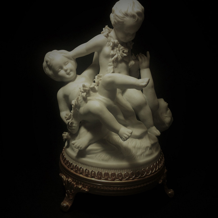 Figurine 3 children Biscuit