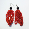 Earrings Coral Silver