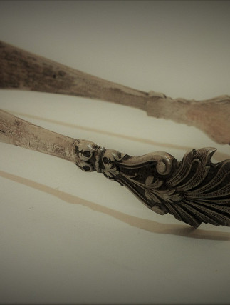 Silver Ice Tong