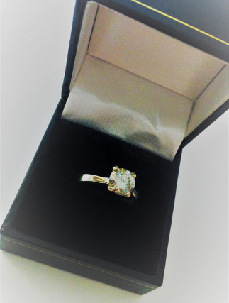 Moissanite Engagement Ring