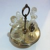 Condiment Set Silver & Crystal