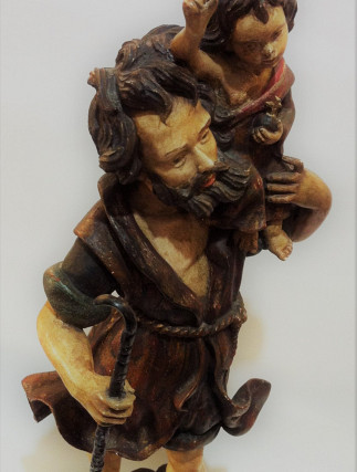 Wooden Sculpture of St. Christopher