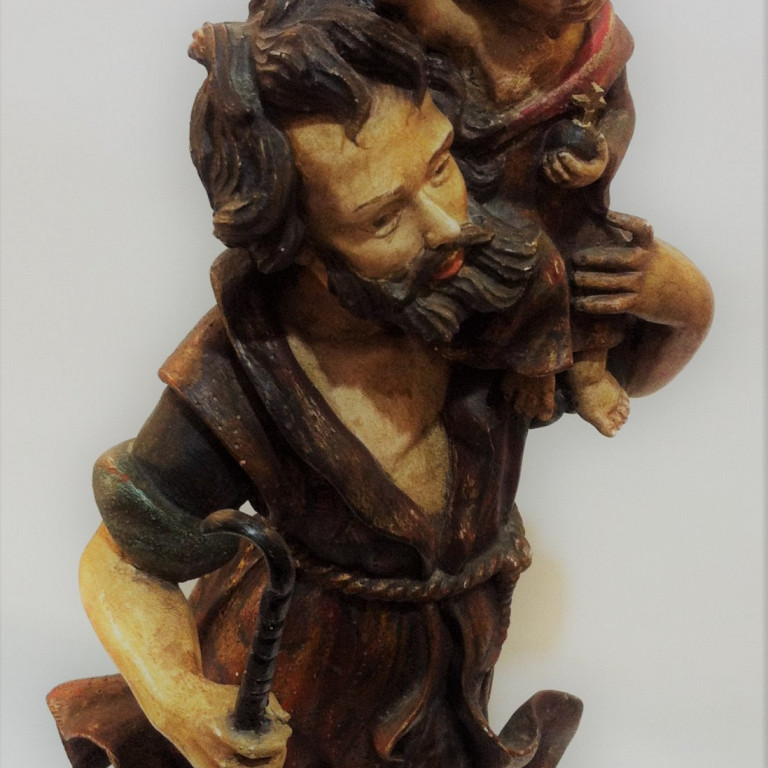 Wooden Sculpture of St. Christopher