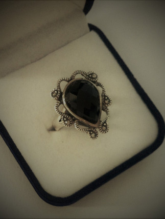 Silver Ring Onix