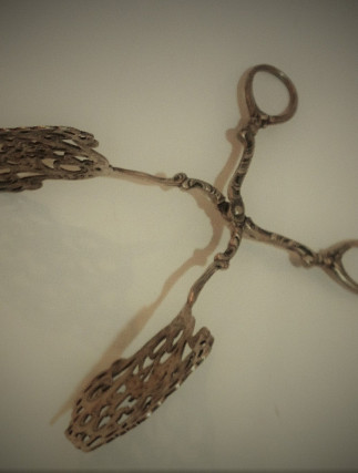 Silver Cake Tong