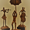 3 PIECES OF BRONZE FIGURES