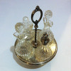 Condiment Set Silver & Crystal