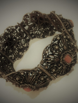 Filigree Bracelet Coral