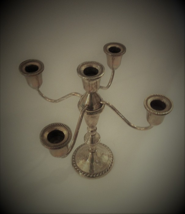 Candelabras Weighted Silver