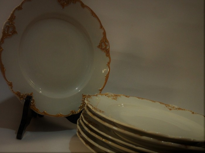 Antique Meissen Dinner Plates