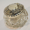 Crystal Sugar Bowl with Silver Lid
