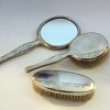 Silver Brushes & Mirror